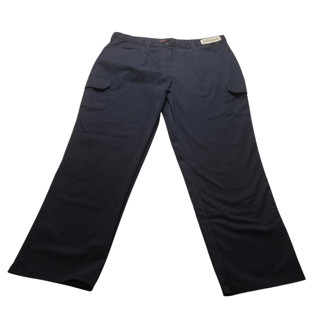 Cintas Cathy Fit Navy Blue Cargo Work Pants‎ Women's 16 RG 36x28 Straight Leg
